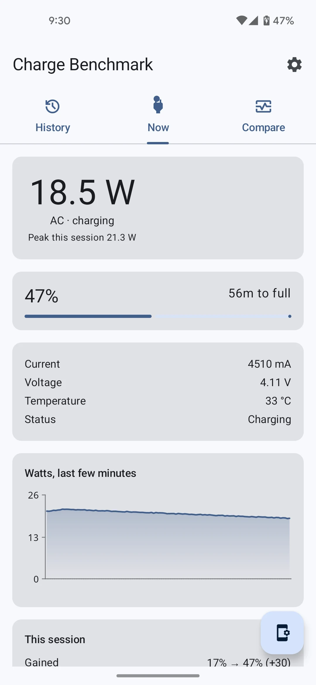 Battery Charge Benchmark screenshot